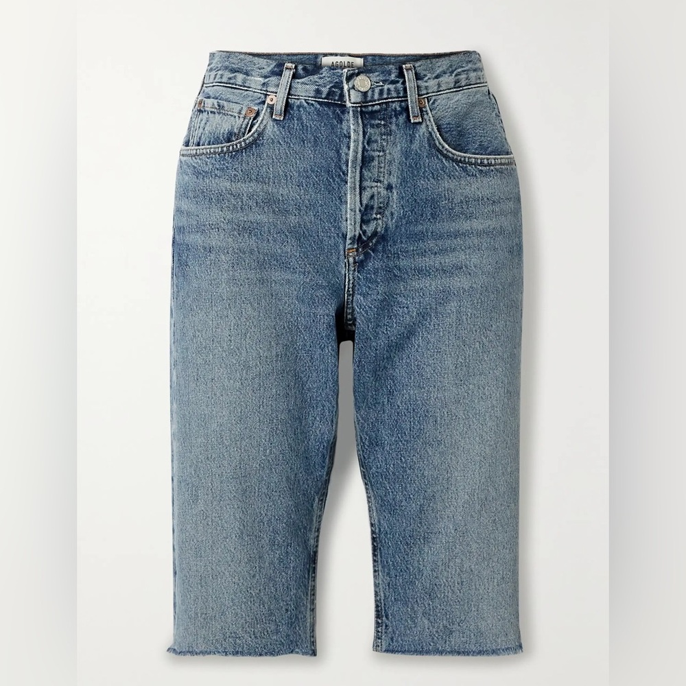 AGOLDE Carrie denim shorts - light denim - 23